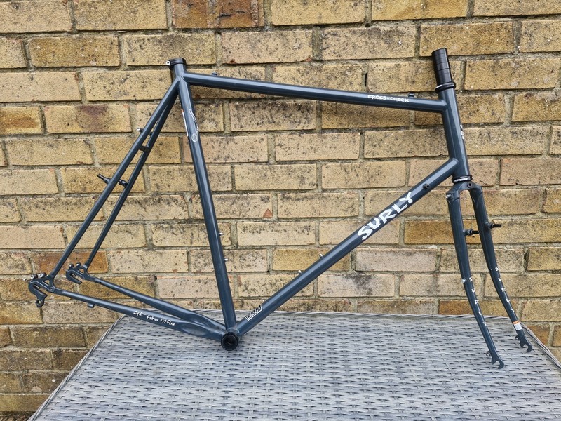 Surly Cross Check 64cm Steel Frame Uncut Steerer Touring Gravel Cyclocross Bike