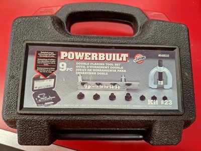 Powerbuilt 648610 Kit #23 9Pc Double Flaring Tool Set