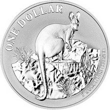 1 oz Silber 999 Känguru 2010 Kangaroo in Kapsel Australien 1 Silver Dollar