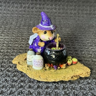 Wee Forest Folk M-215 Something's Brewing Purple Version Halloween RETIRED HTF!