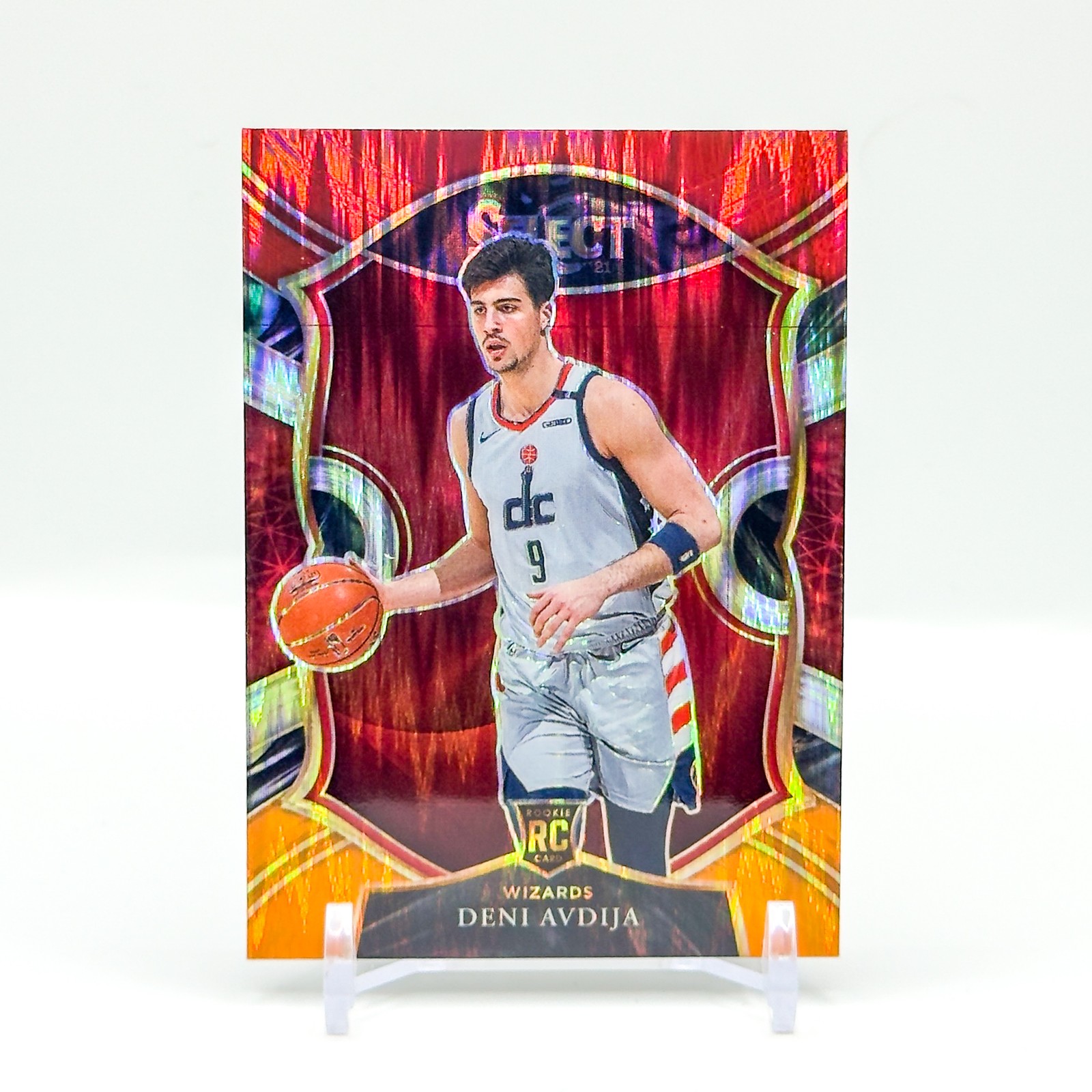 2020-21 Panini Select #69 Deni Avdija Disco Prizms