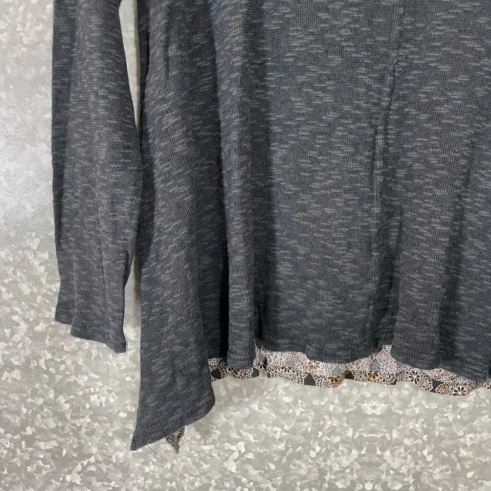 Suéter Max Jeans Para Mujer Gris con Espalda en Contraste - Talla Mediana - Boho Chic Foto 3 de 4