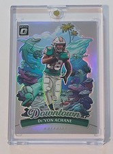2025 Panini Donruss Optic De'Vone Achane Downtown SSP Case Hit #10 Dolphins