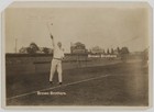 Vintage 1900-10s Intercollegiate Tennis Champion Wallace Johnson Serving Photo — photo 1