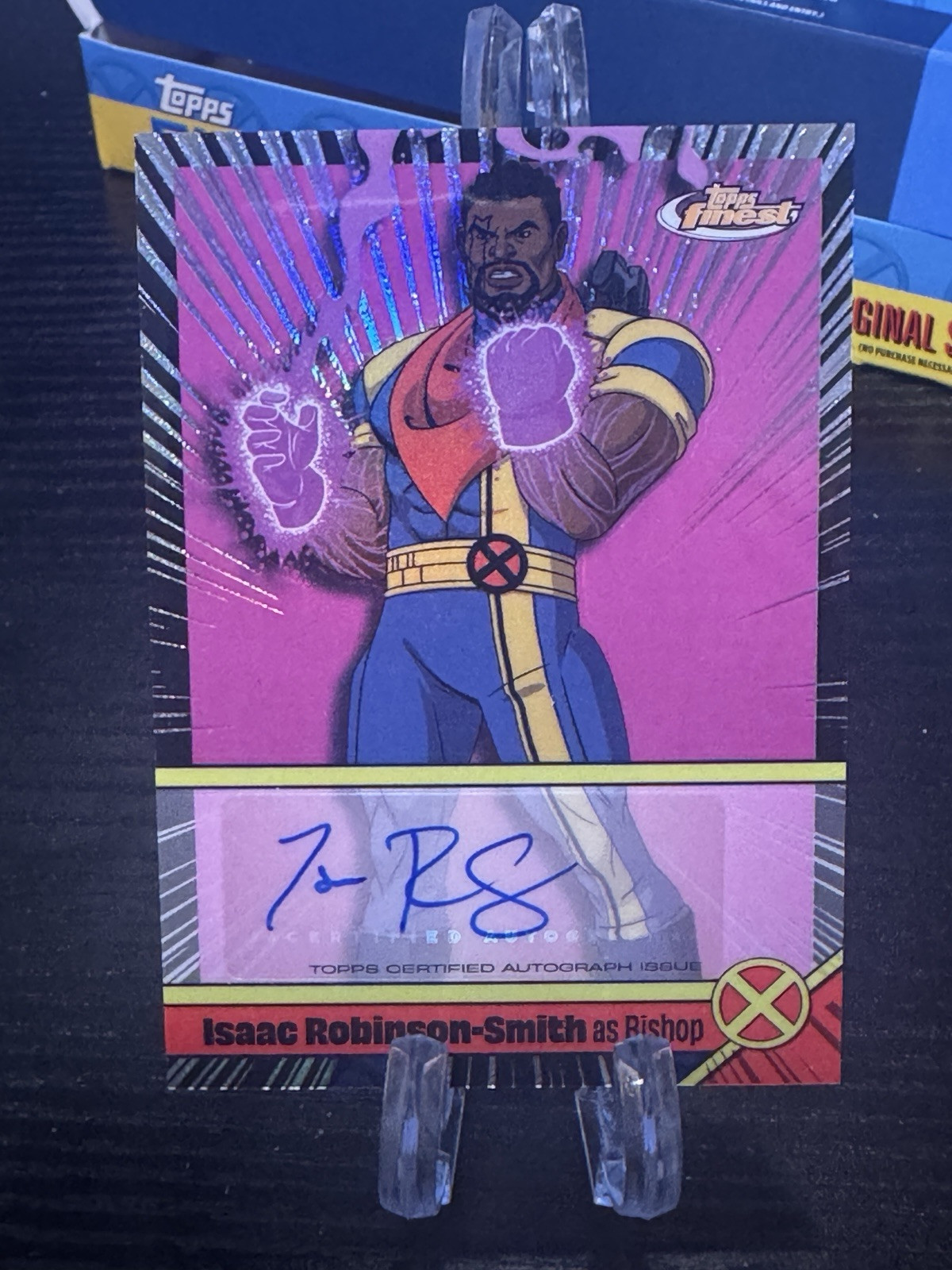 2025 Topps Finest Marvel X-Men '97 Lawrence Isaac Robinson-Smith as Bishop Auto