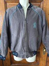 Vintage WALLS MOUNTAIN Native Western SW Aztec Cowboy Canvas USA JACKET Size L