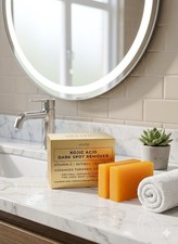 Kojic Acid Dark Spot Remover Soap Bars with Vitamin C, Retinol, Collagen 2 Pack