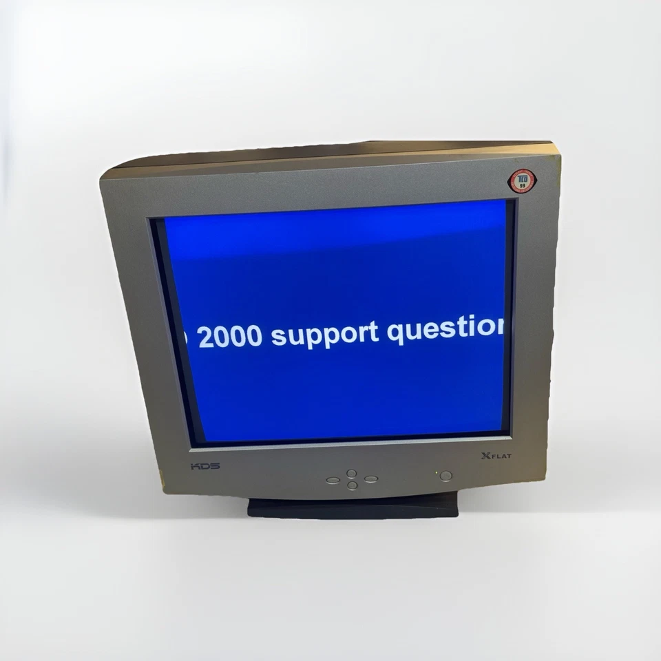 KDS 17" CRT Retro Gaming Monitor XF-7b Xflat 786N Korea Data Systems * Great * - Image 4 of 4