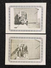 WW2 Military Army Soldier Men At Base Barracks 2 Antique Snapshot Photo Lot