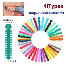 1 bag Dental Orthodontic Elastic Ligature Ties for Brackets Brace Rubber Bands