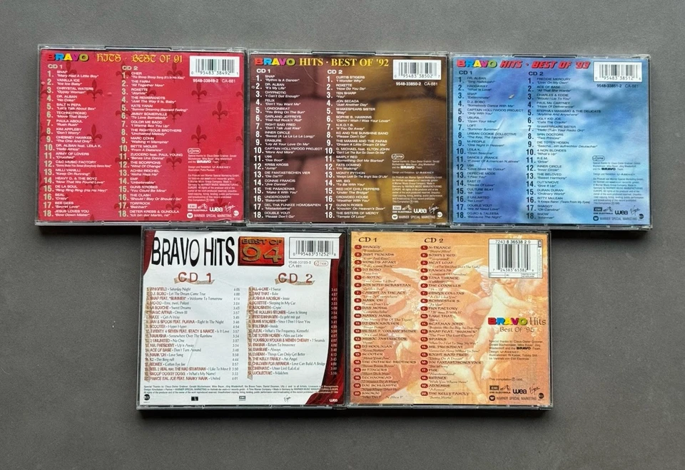BRAVO HITS Best Of 1991–1995 (5x 2CD Set) – Sehr selten! RAR! - Bild 2 von 4