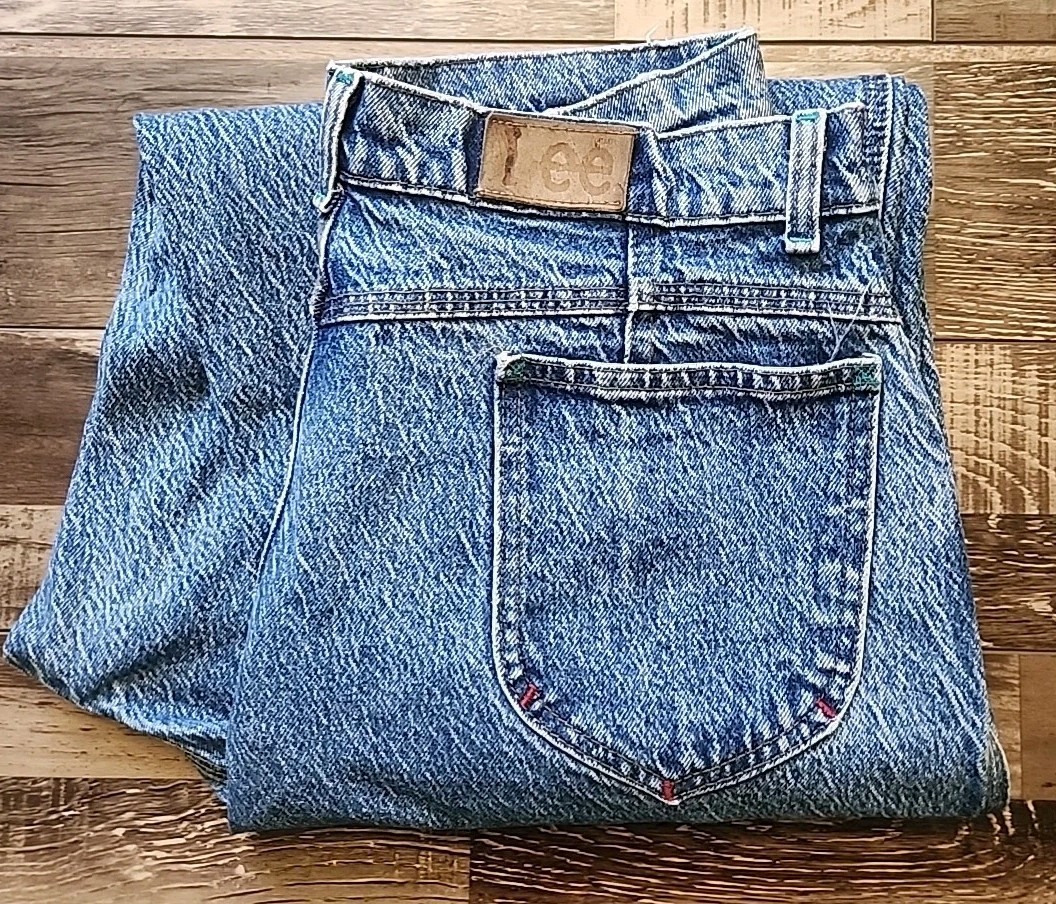 Vtg Lee Riders Jeans Womens Size 18 Fits 31x30Union Made 80s 90s USA Acid Wash