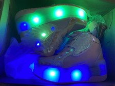 Nsasy Roller Shoes Girls Roller Skate Shoes Kids LED Light up Wheels Sz 29