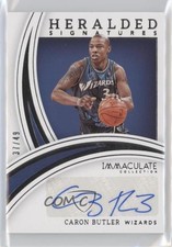 2021 Panini Immaculate Heralded Signatures 37/49 Caron Butler #HS-CBT Auto 6ns