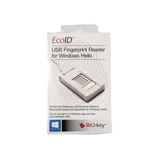 BIO-Key EcoID Fingerprint Reader - Works with Windows Hello (Windows 7/8.1/10)