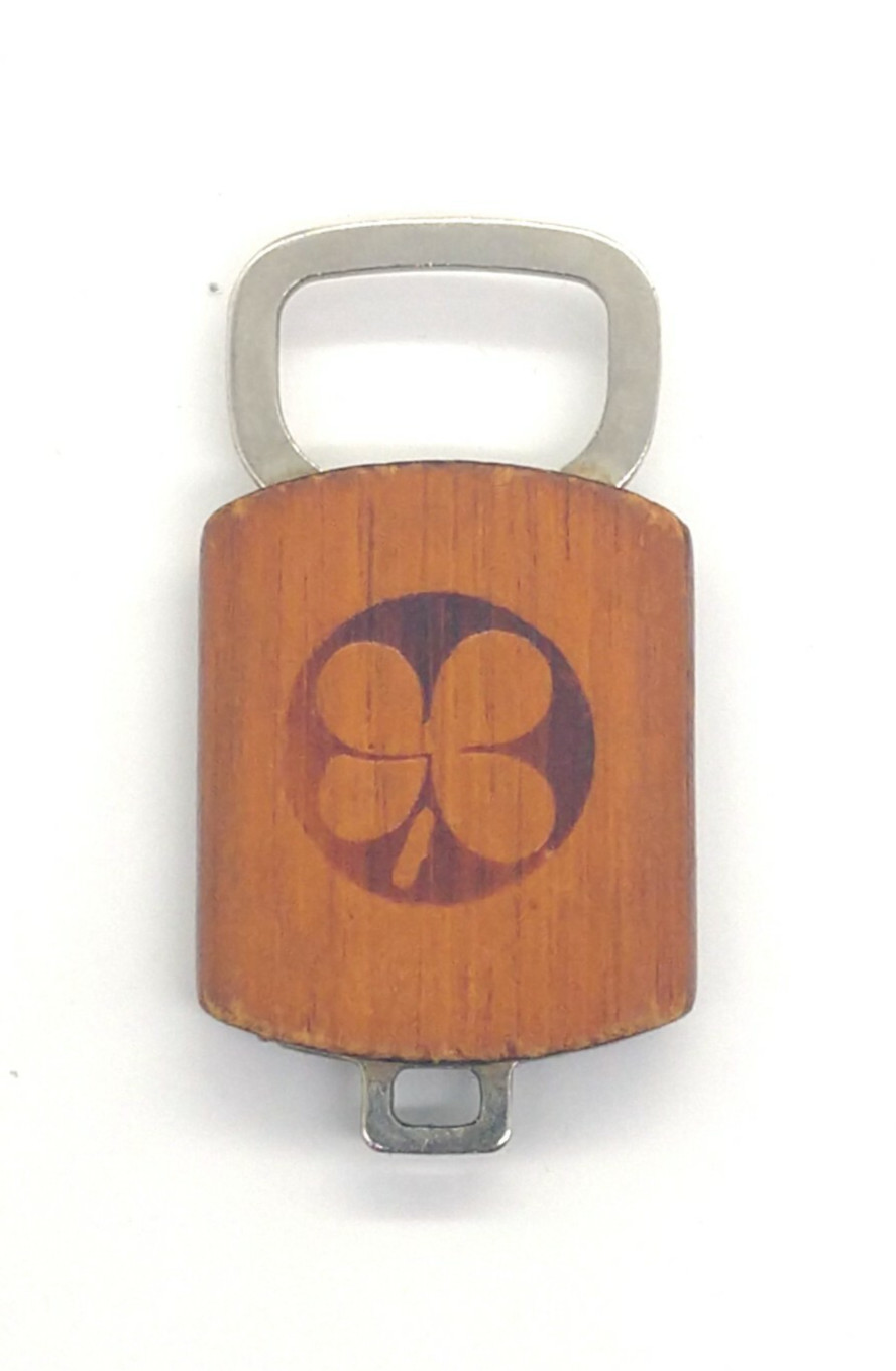 Vintage Four Leaf Clover Good Luck Keyring Keychain