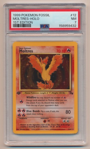Moltres (1st Edition) graded PSA 7 for sale on eBay