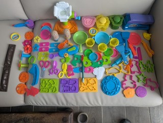 Play Doh Job lot Spares Barbers Chair Tovalo fun factory fun cutter multi tool