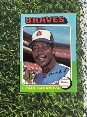1975 Topps Baseball Paul Casanova #633 Atlanta Braves EX Low Shipping 