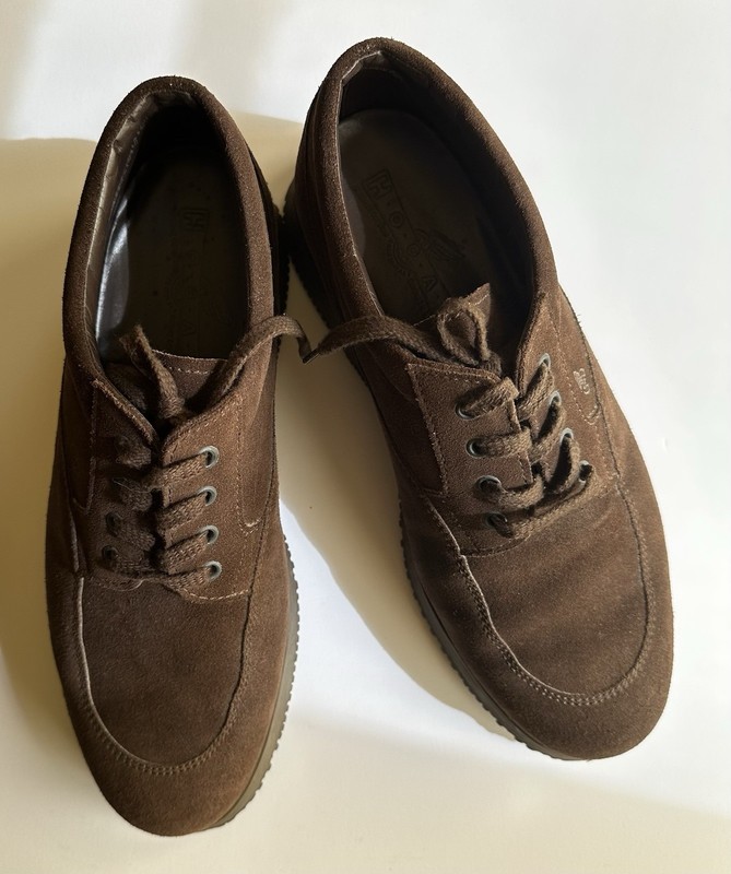 Hogan Brown Suede mens shoes Size 11 1/2