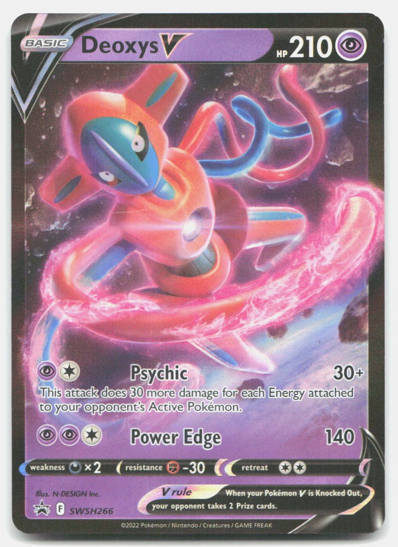 Sword & Shield Promo Deoxys V SWSH266 Near Mint Holo Pokemon P Tcg Card