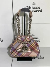 Vivienne Westwood Orb Chain Shoulder Bag Tartan check outlet New Japan