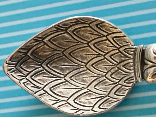 BEAUTIFUL RARE BUCCELLATI  800 SILVER SPOON, MASTER SALT / JAM- HAND MADE - Picture 13 of 14