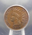 1907 Indian Head Cent Penny 1c ICG MS63 BN #801 Unc BU Uncirculated ECC&C, Inc.
