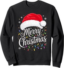 Merry Christmas Design Funny Merry Christmas Fun Unisex Crewneck Sweatshirt