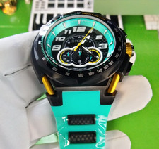 Invicta S1 Rally 43798 Chronograph Men Watch 50.5 mm Green Black Carbon Fiber