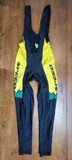 Speed Mens Large Cycling Bibtights Fleece Italy 25" 15" (8/10) Thermal Polyamide