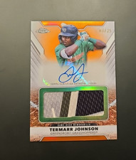 2025 Topps Pro Debut Chrome Termarr Johnson #ed 01/25  AUTO PATCH RELIC ORANGE