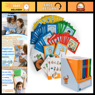 4-Week Reading & Writing Program - 53 Books, Teaching Manual, Flashcards & More!