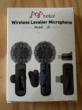 pop voice wireless lavalier microphone j5