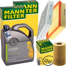 MANN INSPEKTIONSPAKET+5L ORIGINAL 5W-30 ÖL passend für MERCEDES A/B W176 W246 MANN INSPEKTIONSPAKET+5L ORIGINAL 5W-30 ÖL passend für MERCEDES A/B W176 W246