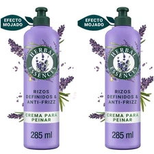 2 PACK Herbal Essences Cream Hair Rizos Anti-Frizz Curls MOJADO Peinar 285 ml