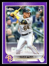 2022 Topps Chrome Update #USC27 Diego Castillo Purple Refractor Pirates