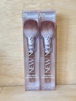 Lot 2-Real Techniques  091 Hazy Finish Powder Brush Nudes- Sealed