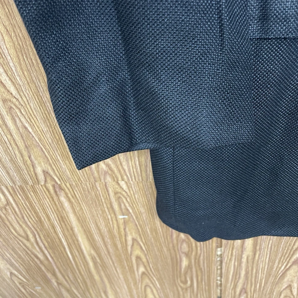 Abrigo Deportivo Canali Hecho en Italia para Hombres 42R Delgado Negro Lana de Seda Sólida Tres Botones Foto 4 de 4