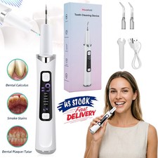 Dental Scaler Electric Sonic Tartar Calculus Plaque Remover Tooth Stains Tool US