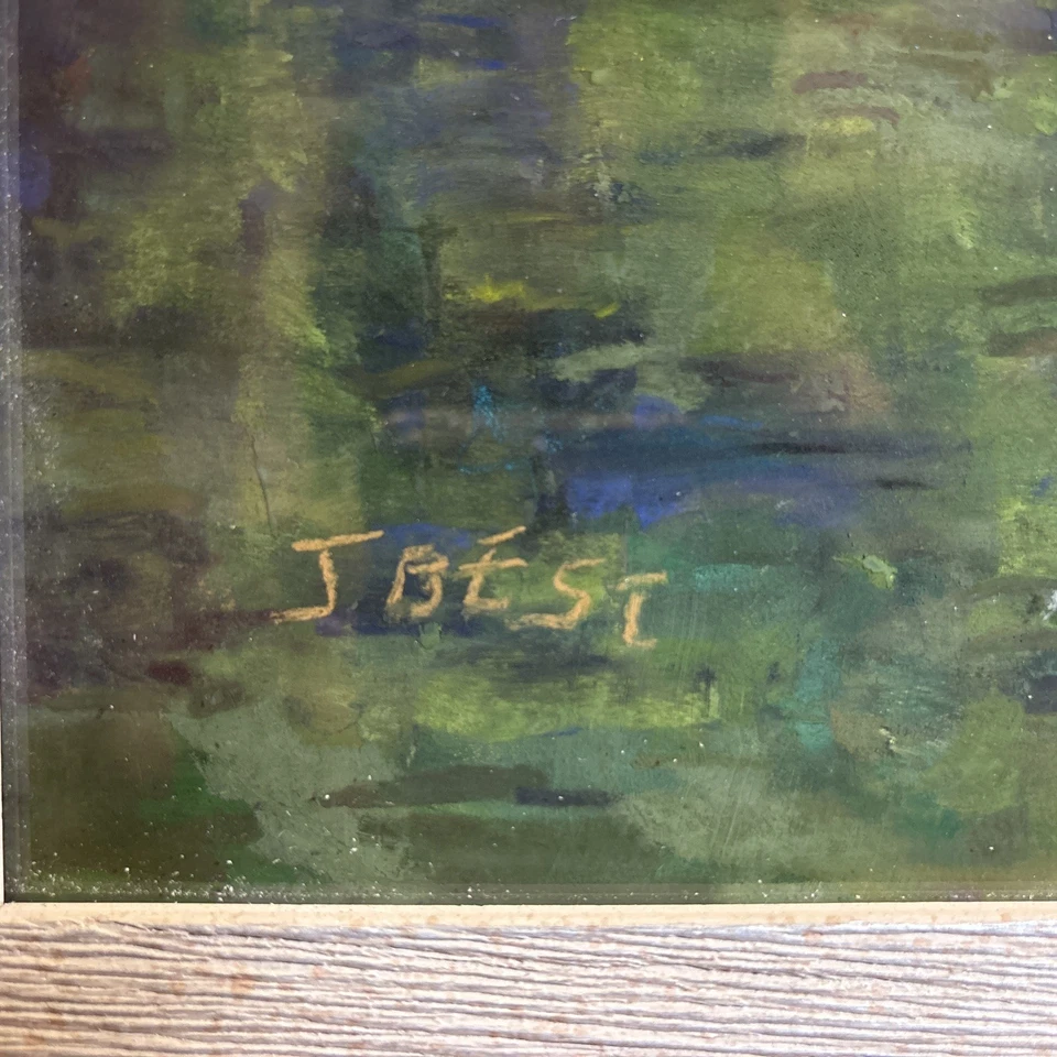 VTG Framed Waters Edge Wall Art~Professionally Framed Painting~ Signed: J BEST - Image 3 of 4