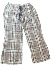 Boden Womens Casual Plaid Pajama Sleep Pants US 16 100% Cotton