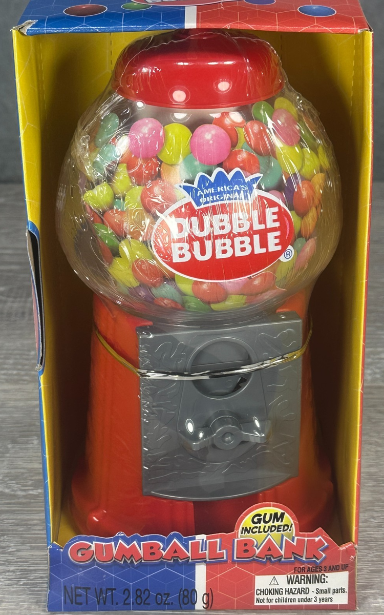 DUBBLE BUBBLE VTG Style Gumball Bank Machine for Kids – Sealed w