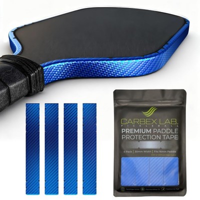 Carbex Lab Pickleball Edge Guard Tape   Carbon Blue   30mm Width for 16mm Pad...