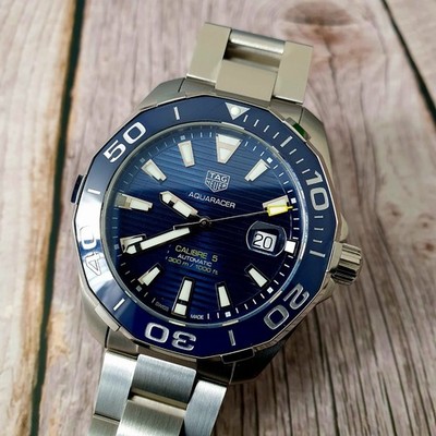 TAG Heuer Blur Aquaracer Watch 43mm - WAY201B.BA0927