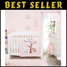 Soft Owl Nursery Bedding Set - 4 Piece - Cotton Percale