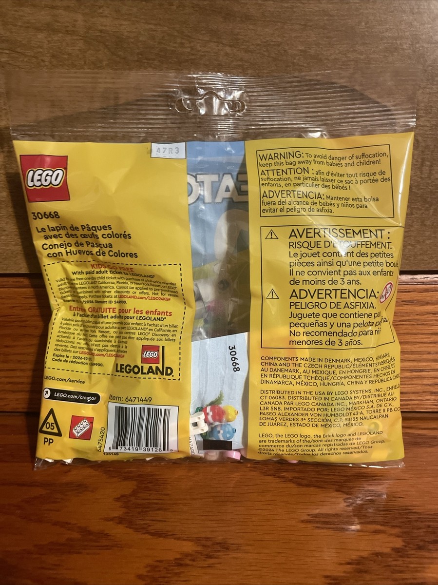 BRAND NEW SEALED LEGO Easter 30668 Easter Bunny with Colorful Eggs