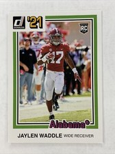 2021 Panini Chronicles Donruss Jaylen Waddle #38 Rookie Pink SP Alabama Football
