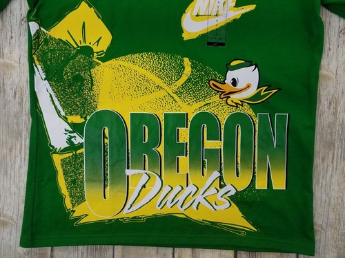 Nike Oregon Ducks Graphic T-Shirt Mens Size S Green Short Sleeves Crewneck NCAA - 第 4/12 張圖片