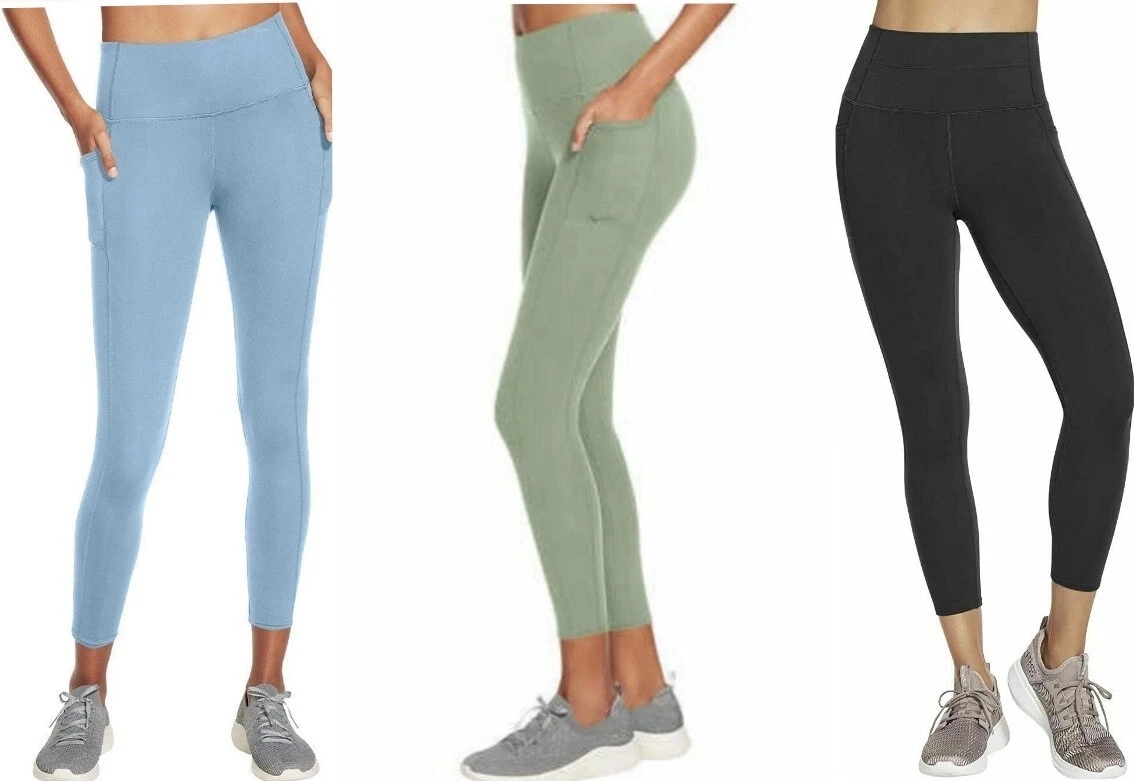 Women's Active Stretch Leggings with Pockets Mid Rise Yoga Pants 